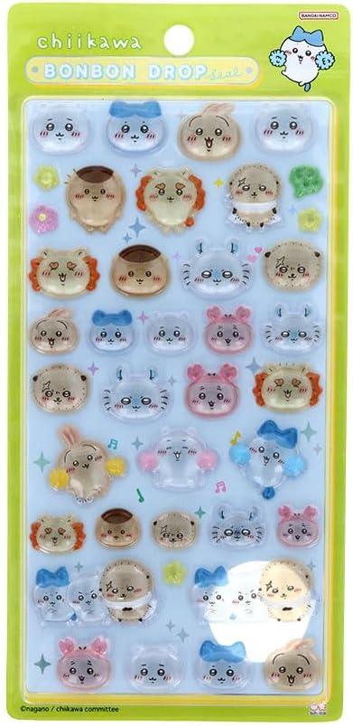 ちいかわ グッズ ボンボンドロップシール みんな ニコニコ