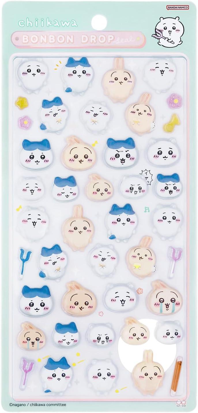 ちいかわ グッズ ボンボンドロップシール ちいかわ×ハチワレ×うさぎ