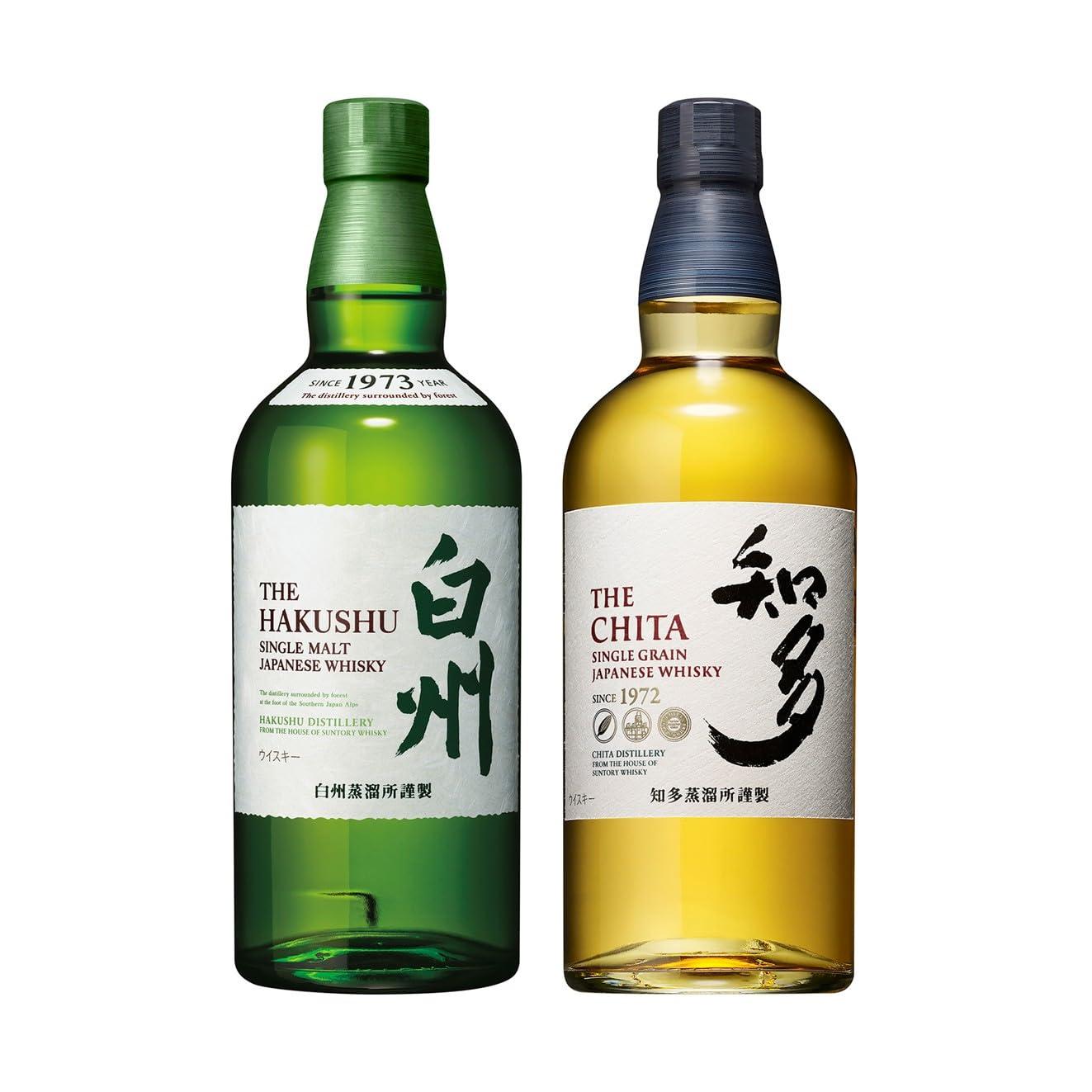 【サントリープレミアムセット】白州・知多[ウイスキー 700ml×2本]