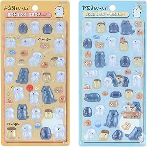 ボンボンドロップシール お文具といっしょ 【2個セット】